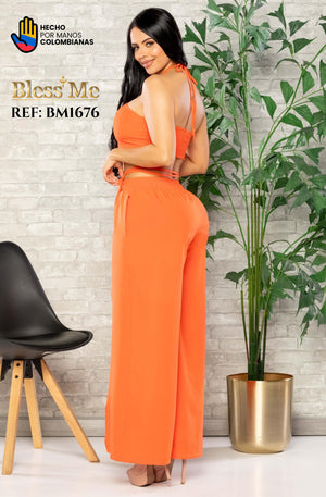 Ref. 058 -BM1676 Conjunto Largo Colombiano - Ropa Colombiana