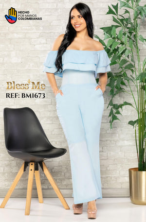 Ref. 058 -BM1673 Enterizo largo Colombiano - Ropa Colombiana