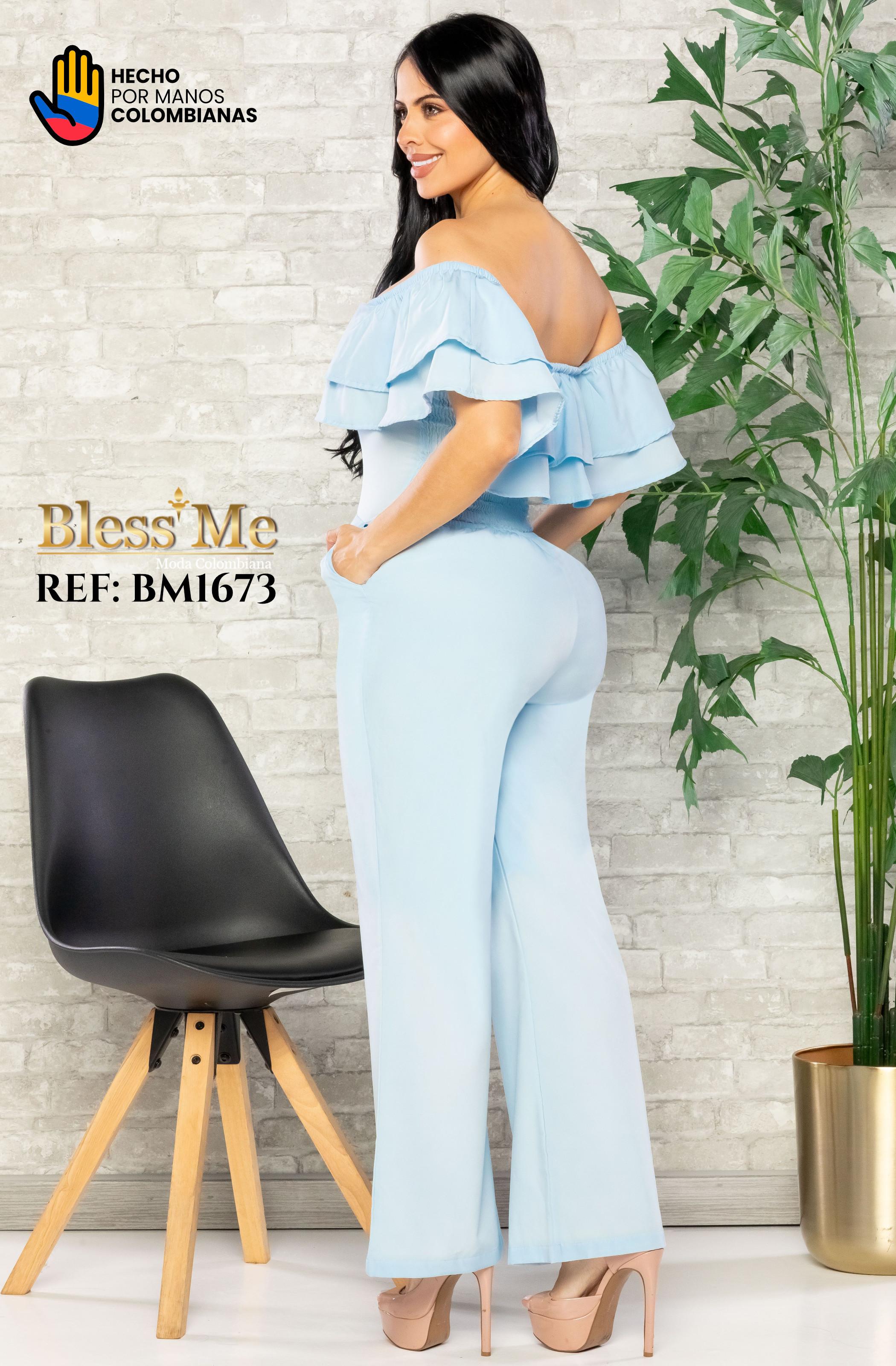 Ref. 058 -BM1673 Enterizo largo Colombiano - Ropa Colombiana