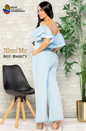 Ref. 058 -BM1673 Enterizo largo Colombiano - Ropa Colombiana