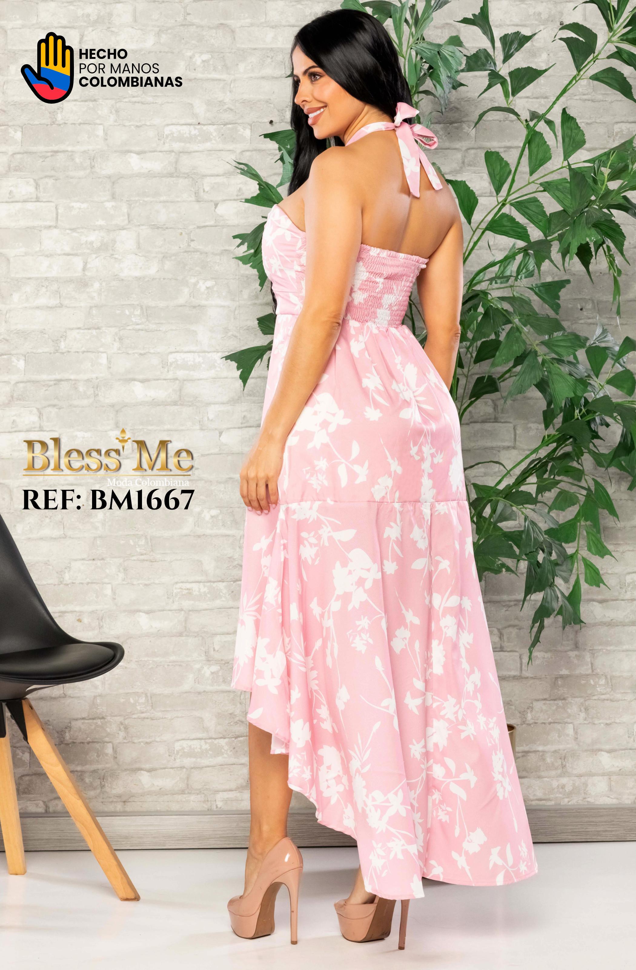 Ref. 058 -BM1667 Vestido de Fiesta Largo - Ropa Colombiana