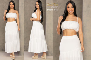 Ref. 5214002 -BM548-545 Conjunto de Falda y Blusa - Ropa Colombiana