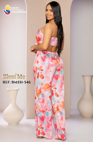 Ref. 5214002 -BM551-546 Conjunto de Pantalón y Blusa - Ropa Colombiana