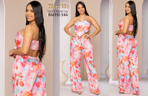 Ref. 5214002 -BM551-546 Conjunto de Pantalón y Blusa - Ropa Colombiana