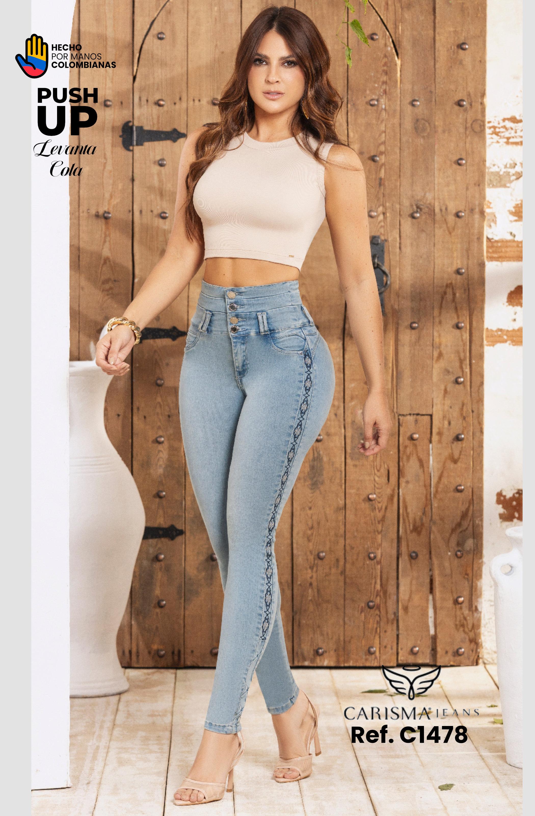 Ref. 070 -C1478 Jeans Colombianos Push Up - Ropa Colombiana