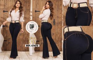 Ref. 070 -C1473 Jeans Colombianos Push Up - Ropa Colombiana