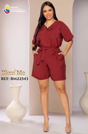 Ref. 5214002 -BM22543 Enterizo Short - Ropa Colombiana