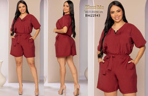 Ref. 5214002 -BM22543 Enterizo Short - Ropa Colombiana