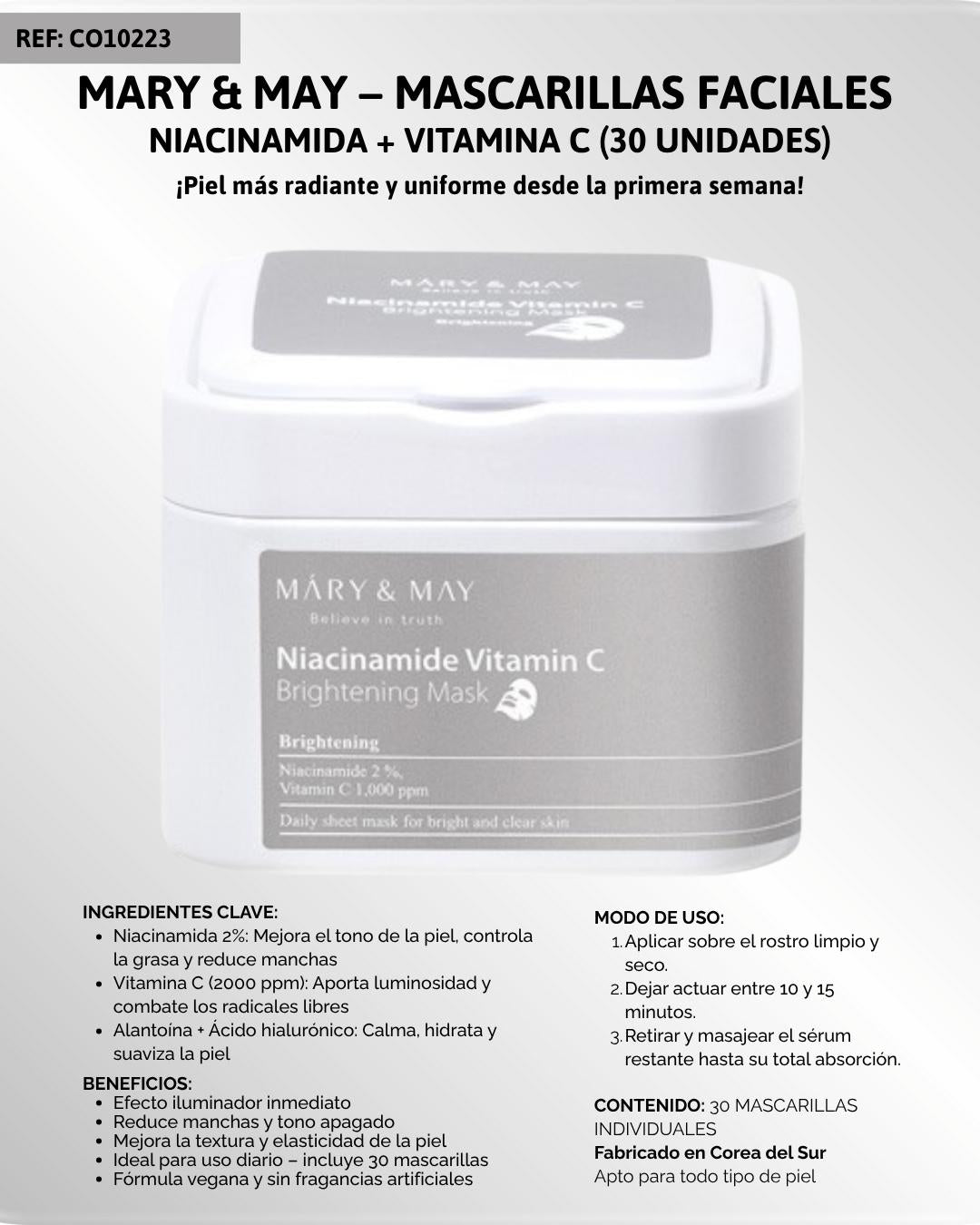 Ref. 084 -CO10223 Mascaras con Niacinamida -Vitamina C