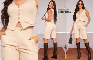 Ref. 083 -20110 DIYA Conjunto Short - Ropa Colombiana