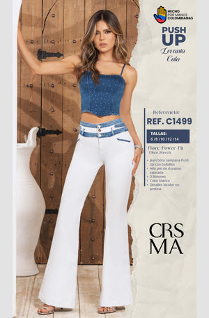 Ref. 070 -C1499 Jeans Push Up Colombianos - Ropa Colombiana