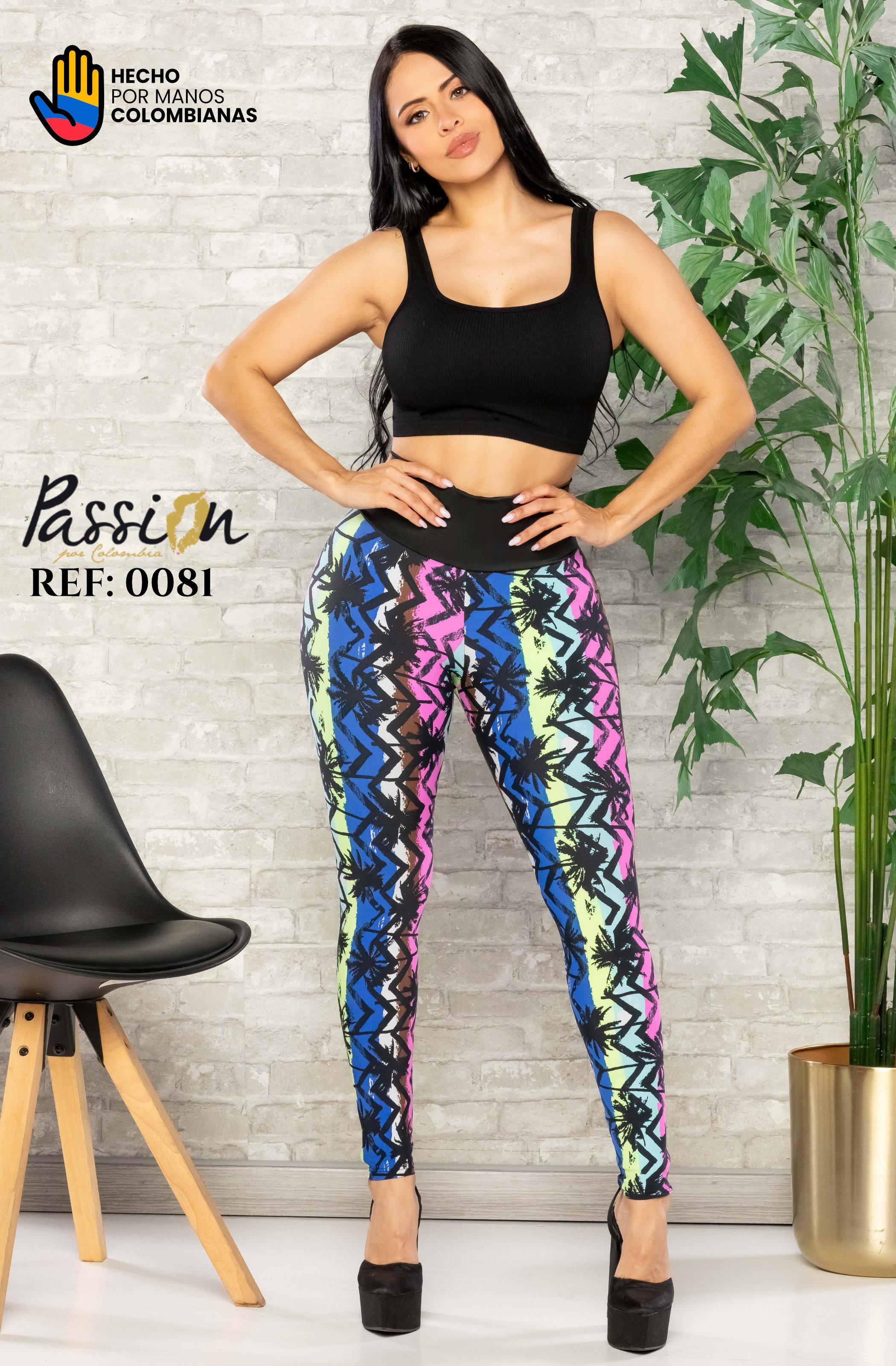Ref. 008 -0081 LEGGINS DAMA COLOMBIANO LEVANTA COLA