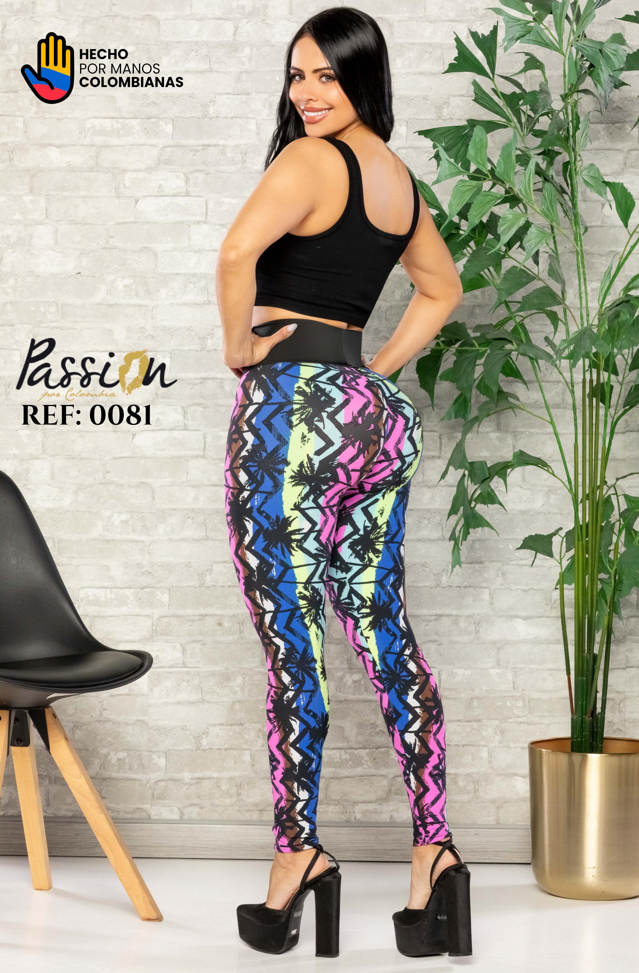 Ref. 008 -0081 LEGGINS DAMA COLOMBIANO LEVANTA COLA