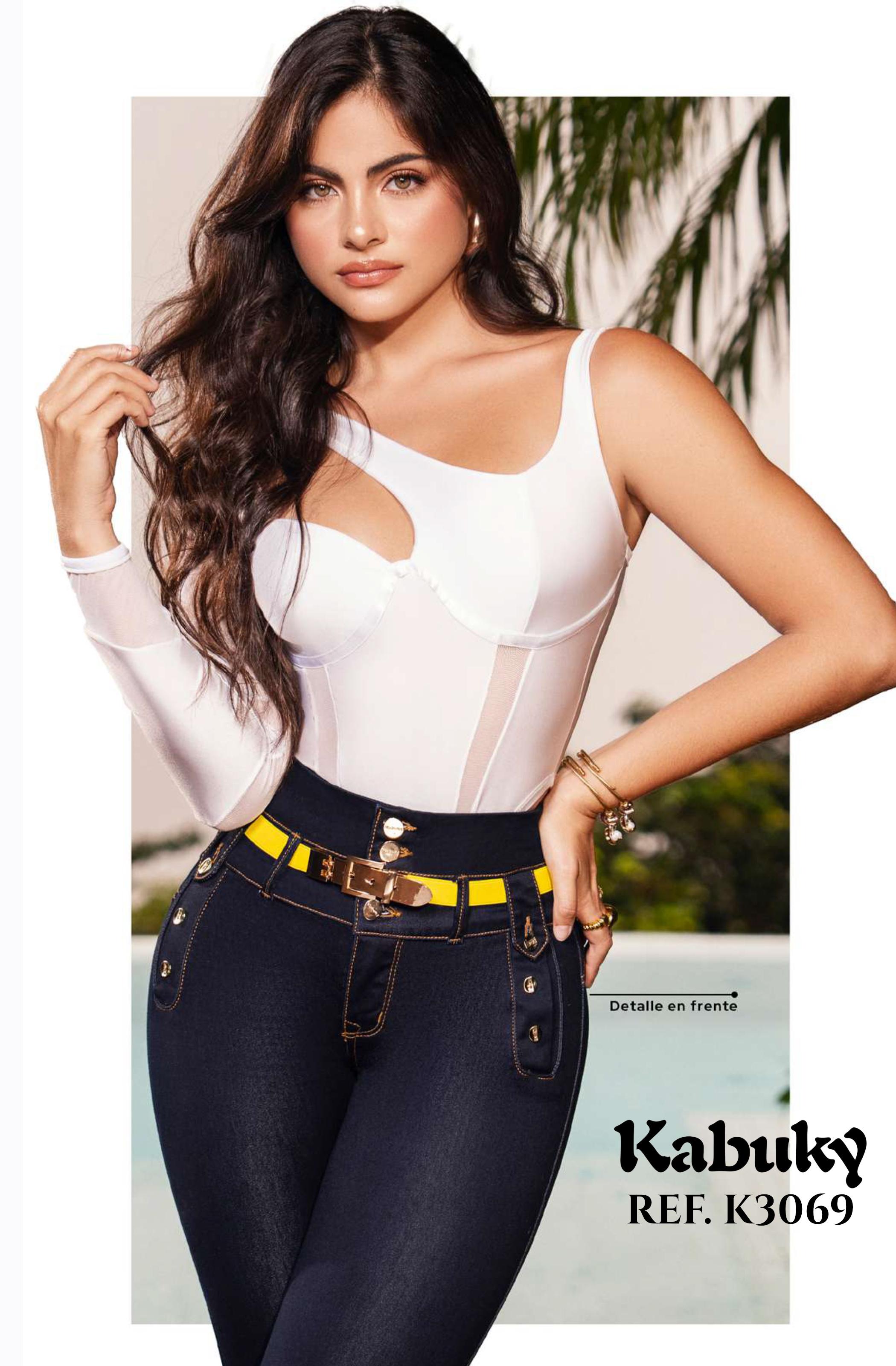 Ref. 050 -K3069 Jeans Colombianos Push Up