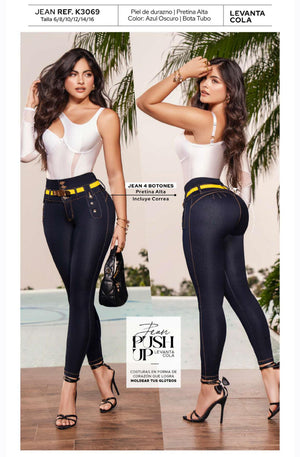 Ref. 050 -K3069 Jeans Colombianos Push Up - Ropa Colombiana