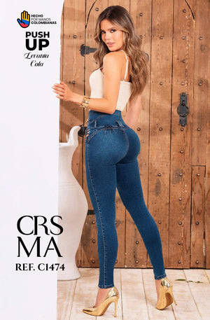Ref. 070 -C1474 Jeans Colombianos Push Up - Ropa Colombiana