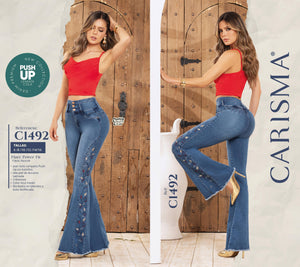 Ref. 070 -C1492 Jeans Push Up Colombianos - Ropa Colombiana
