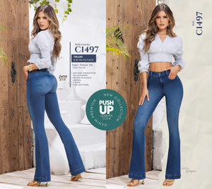 Ref. 070 -C1497 Jeans Push Up Colombianos - Ropa Colombiana