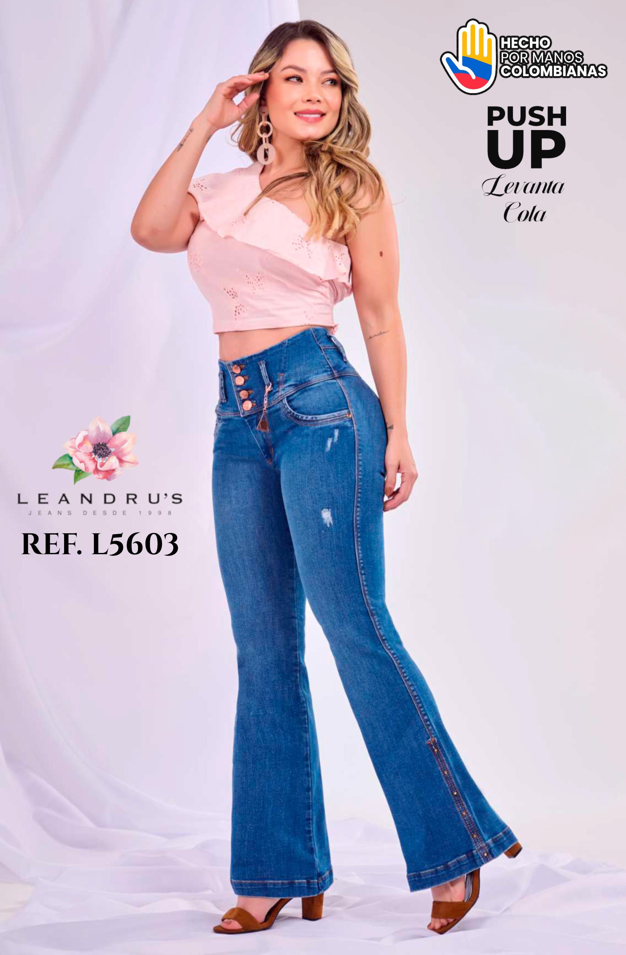 Ref. 10255 -L5603 Jeans Push Up Colombianos