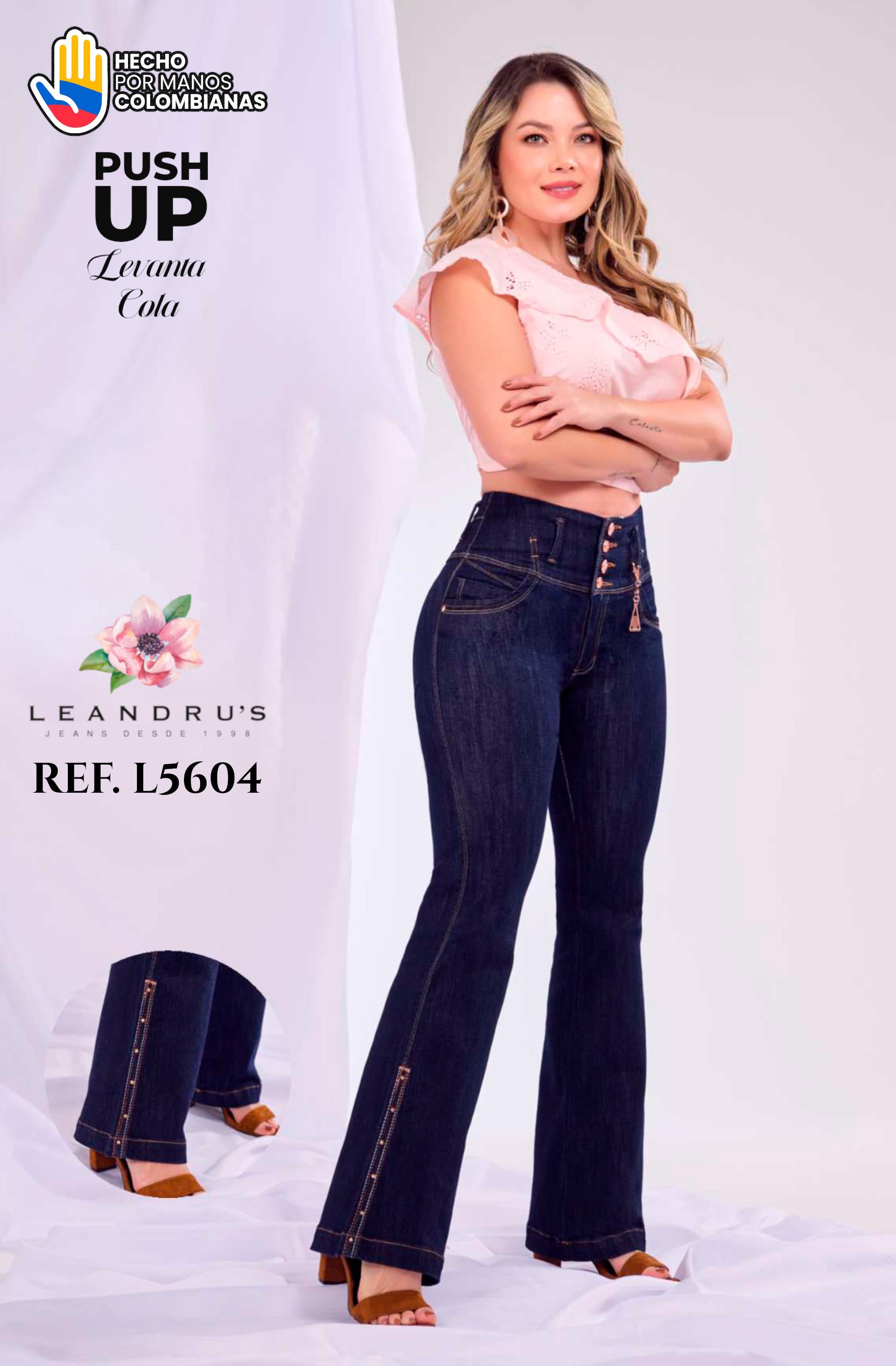 Ref. 10255 -L5604 Jeans Push Up Colombianos