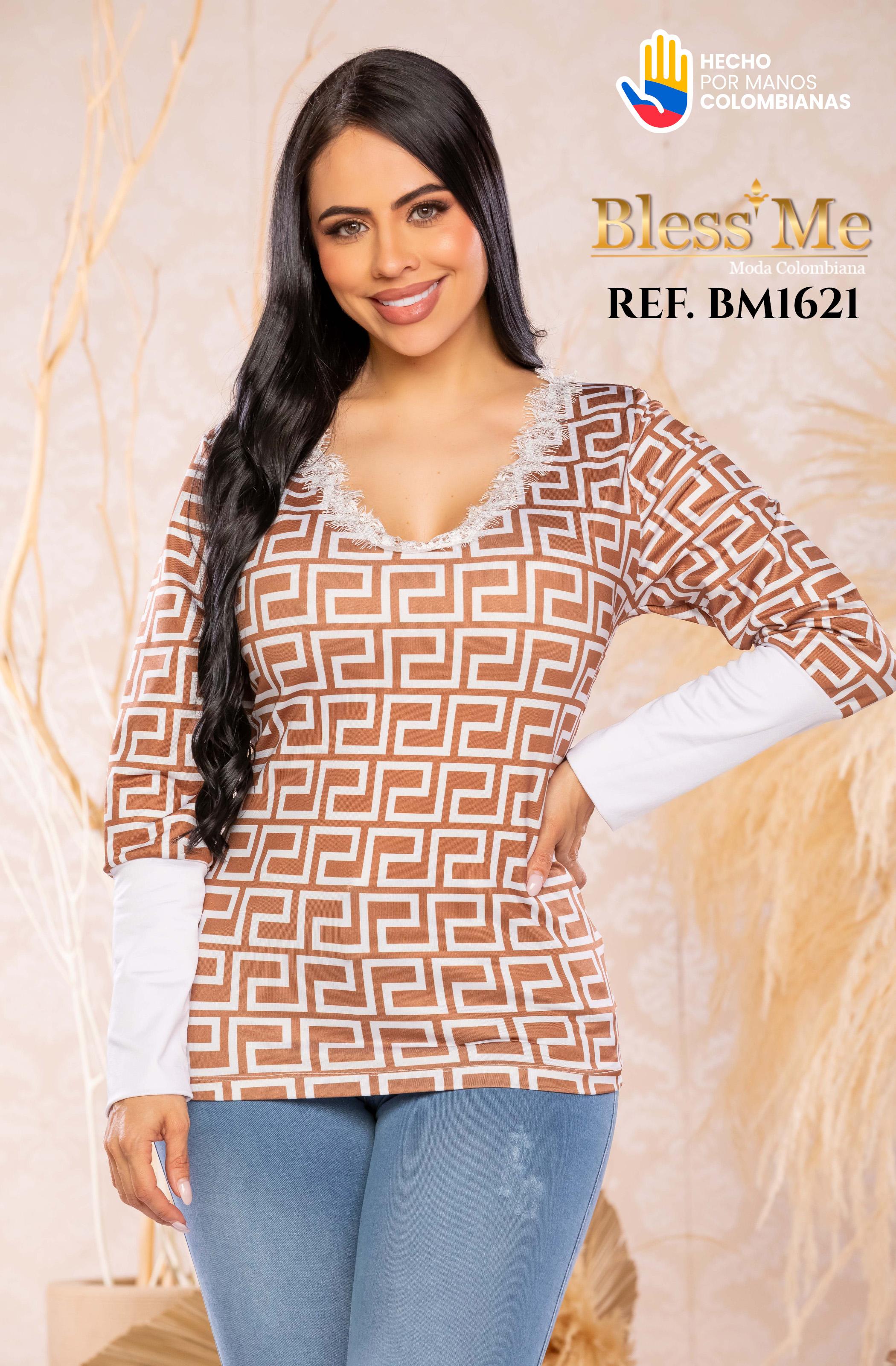 Ref. 058 -BM1621 Blusa colombiana - Ropa Colombiana