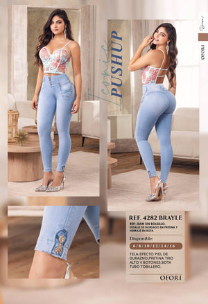 Ref. 8521447 -4282 BRAYLE Jeans Push Up Colombianos - Ropa Colombiana