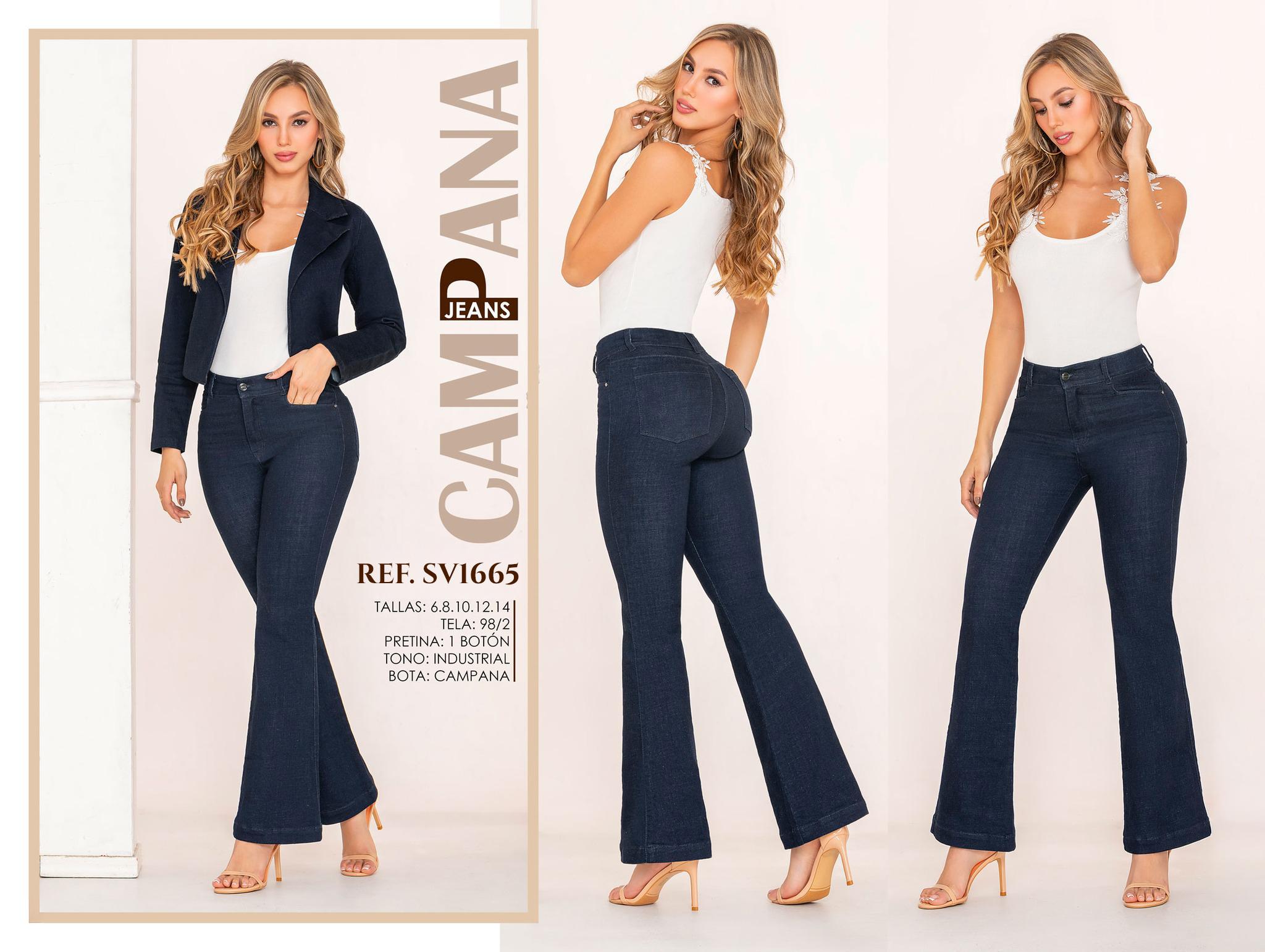 Ref. 053 -SV1665 Jeans Push Up Colombianos - Ropa Colombiana