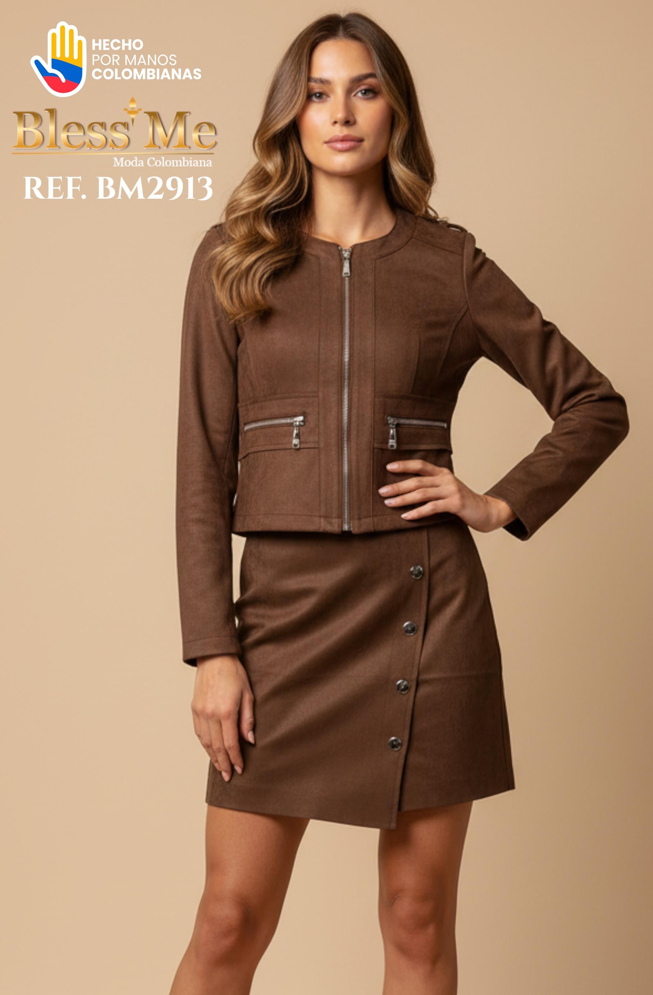 Ref. 085 -BM2913 Conjunto Minifalda - Ropa Colombiana