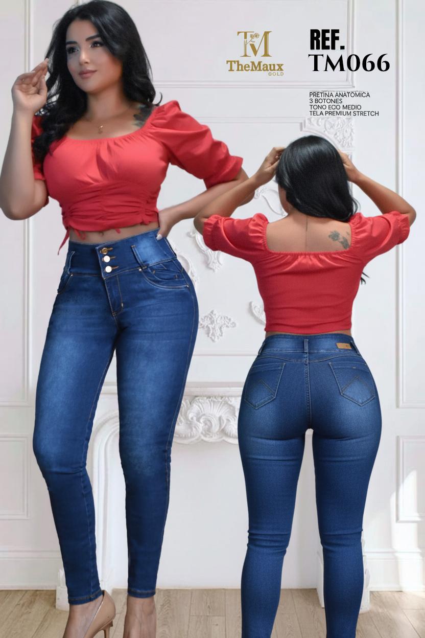Ref. 066 -TM066 Jeans Push Up Colombianos - Ropa Colombiana