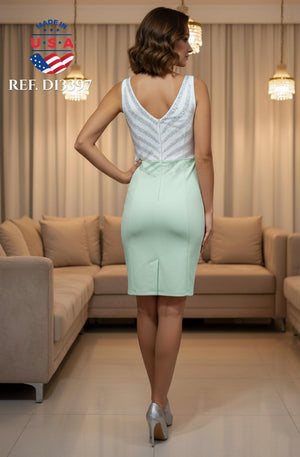 Ref. 003 -D13397 VESTIDO FIESTA CORTO - Ropa Colombiana