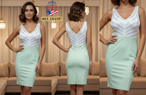 Ref. 003 -D13397 VESTIDO FIESTA CORTO - Ropa Colombiana