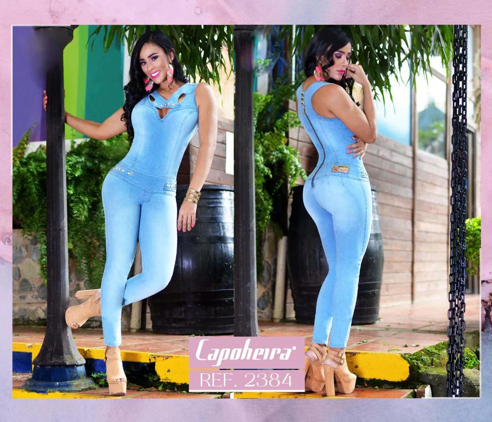 Ref. 006 -2384 ENTERIZO COLOMBIANO LARGO LEVANTA COLA MANGA CORTA - Ropa Colombiana