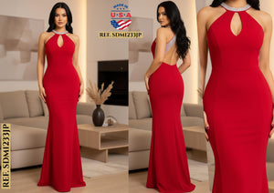 Ref. 003 -SDM1233JP Vestido de Fiesta Largo - Ropa Colombiana