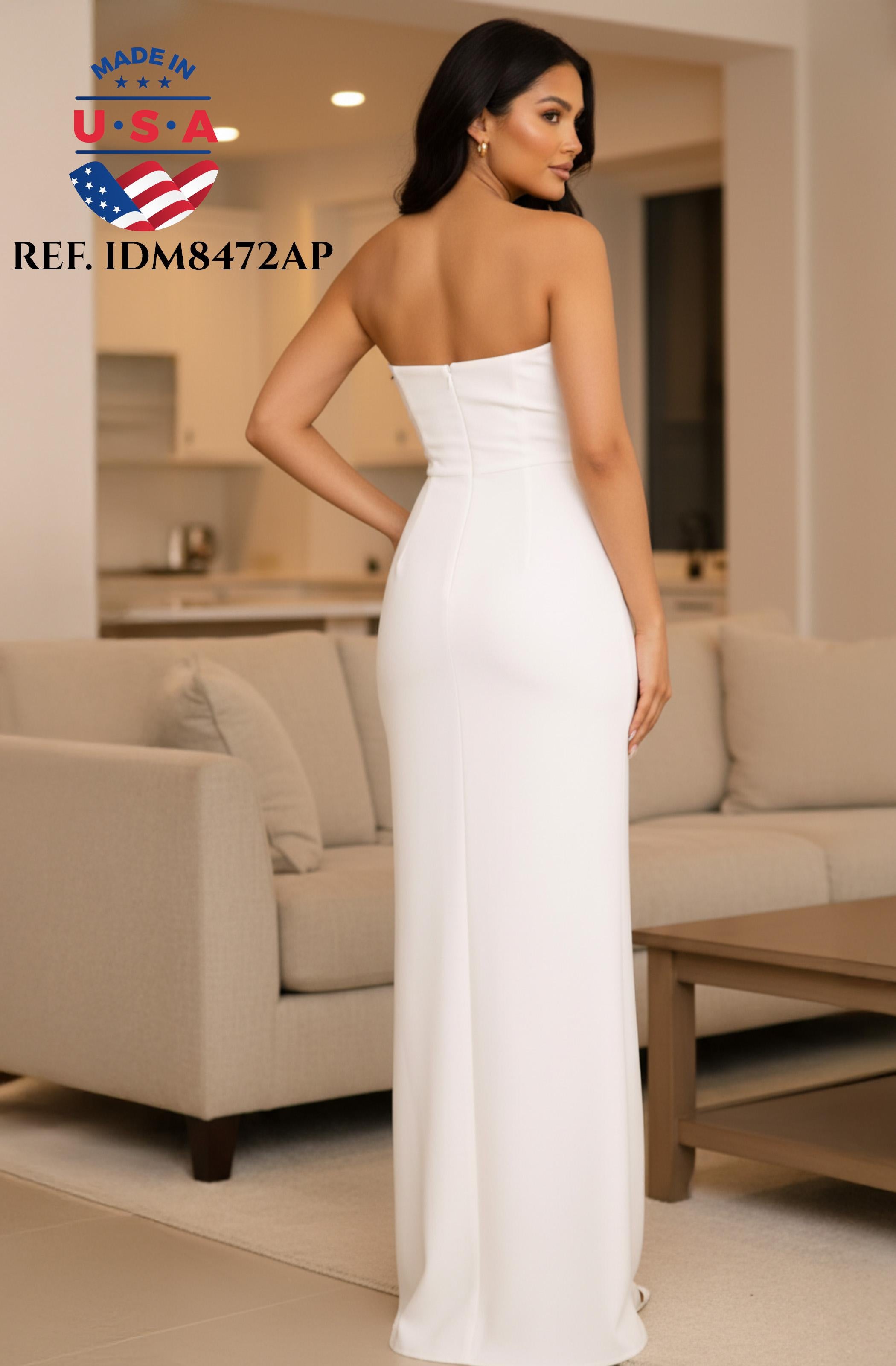 Ref. 003 -IDM8472AP Vestido de Fiesta Largo Americano - Ropa Colombiana