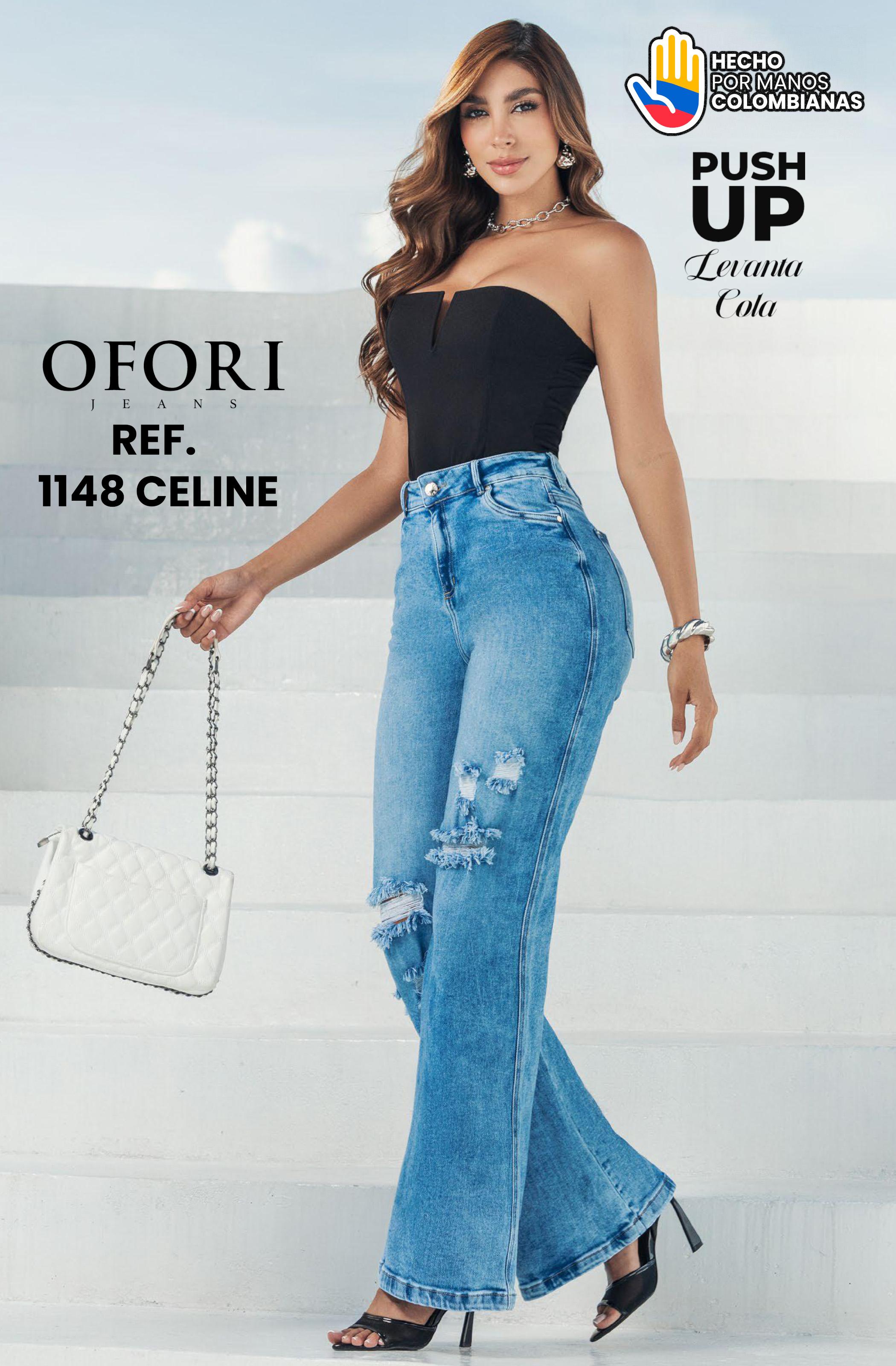 Ref. 8521447 -1148 CELINE Jean Colombiano con Bolsillos Push Up - Ropa Colombiana