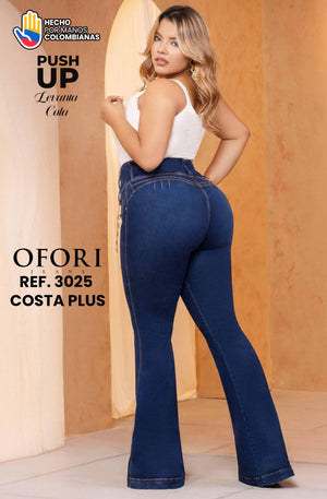 Ref. 8521447 -3025 COSTA PLUS Jean Colombiano sin Bolsillos Push Up - Ropa Colombiana