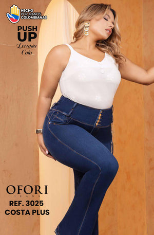 Ref. 8521447 -3025 COSTA PLUS Jean Colombiano sin Bolsillos Push Up - Ropa Colombiana