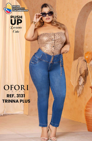 Ref. 8521447 -3131 TRINNA PLUS Jean Colombiano sin Bolsillos Push Up - Ropa Colombiana