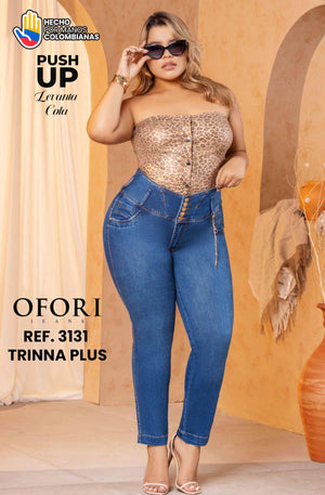 Ref. 8521447 -3131 TRINNA PLUS Jean Colombiano sin Bolsillos Push Up - Ropa Colombiana