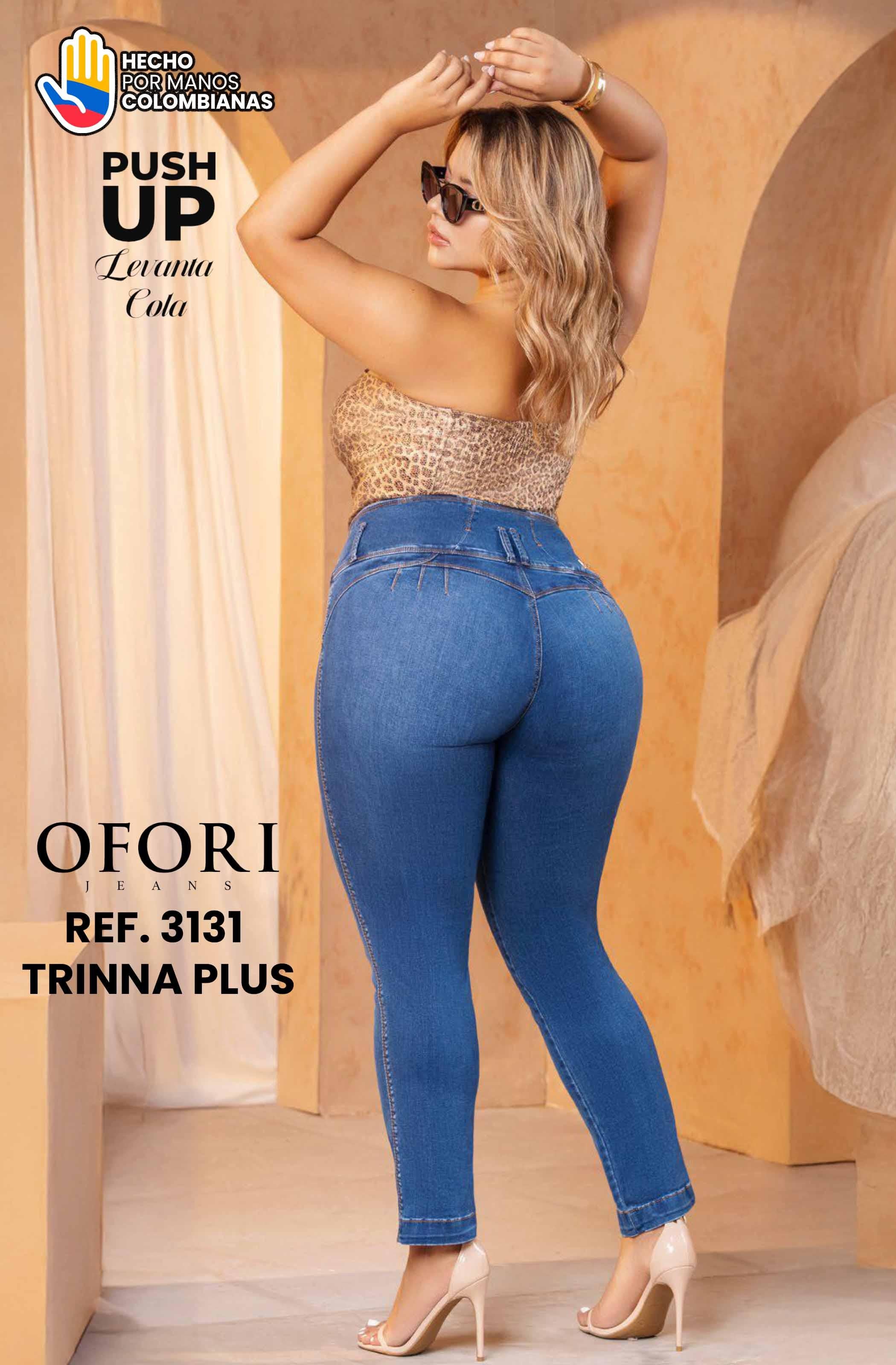 Ref. 8521447 -3131 TRINNA PLUS Jean Colombiano sin Bolsillos Push Up - Ropa Colombiana