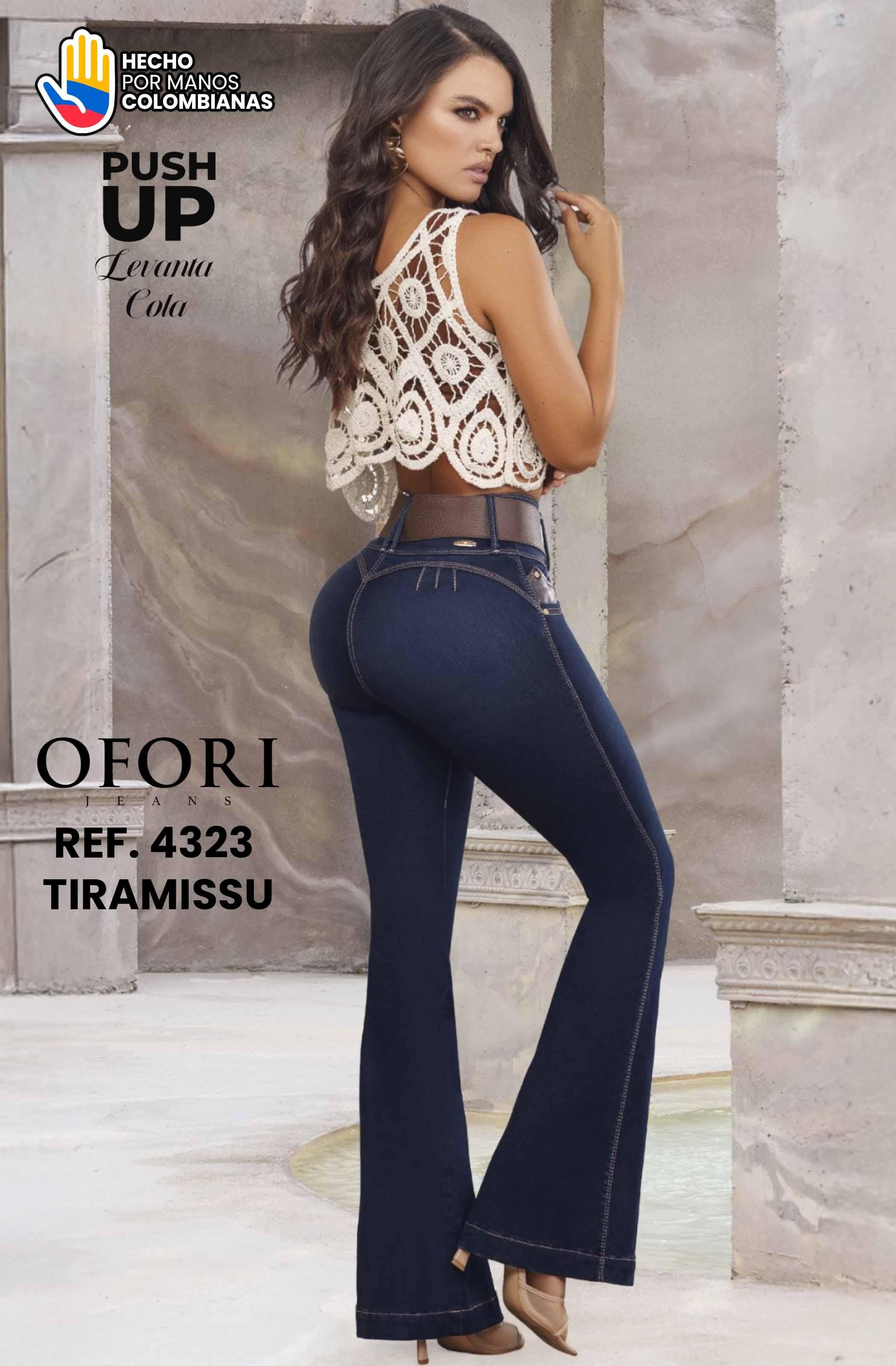 Ref. 8521447 -4323 TIRAMISSU Jean Colombiano sin Bolsillos Push Up - Ropa Colombiana