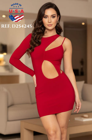 Ref. 003 -D25424S Vestido corto de fiesta - Ropa Colombiana