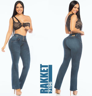 Ref. 006 -7196 Jean sin Bolsillos Colombiano Push Up - Ropa Colombiana