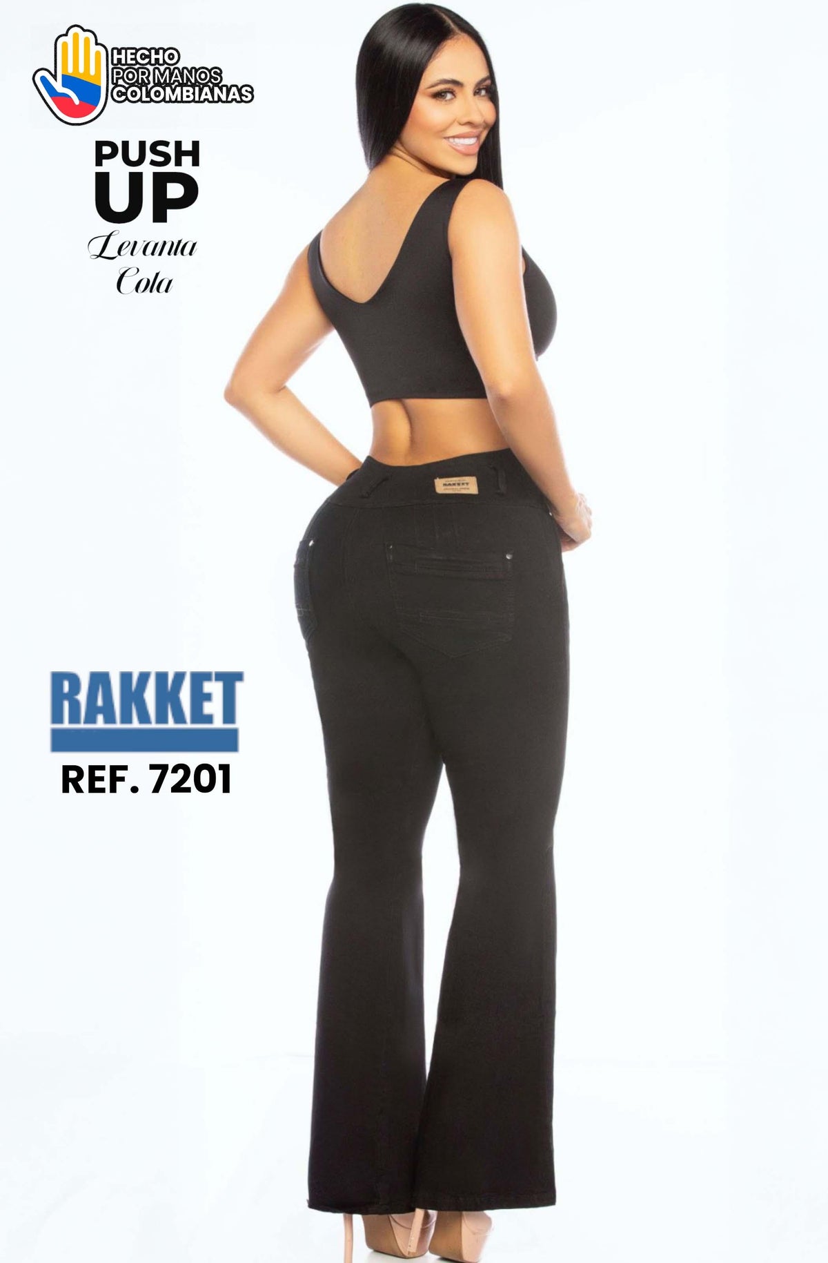 Ref. 006 -7201 Jean con Bolsillos Colombiano Push Up - Ropa Colombiana