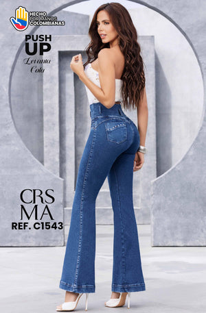 Ref. 070 -C1543 Jean con Bolsillos Colombiano Push Up - Ropa Colombiana