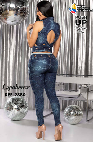 Ref. 006 -2380 ENTERIZO COLOMBIANO LARGO LEVANTA COLA MANGA CORTA - Ropa Colombiana