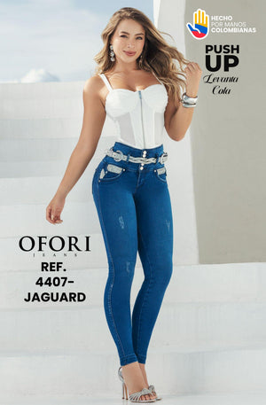 Ref. 8521447 -4407-JAGUARD Jean con Bolsillos Push Up - Ropa Colombiana
