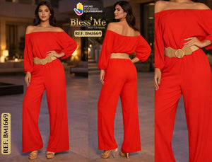 Ref. 058 -BM1669 Enterizo largo Colombiano - Ropa Colombiana