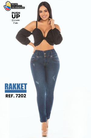 Ref. 006 -7202 Jean Push Up sin Bolsillos - Ropa Colombiana