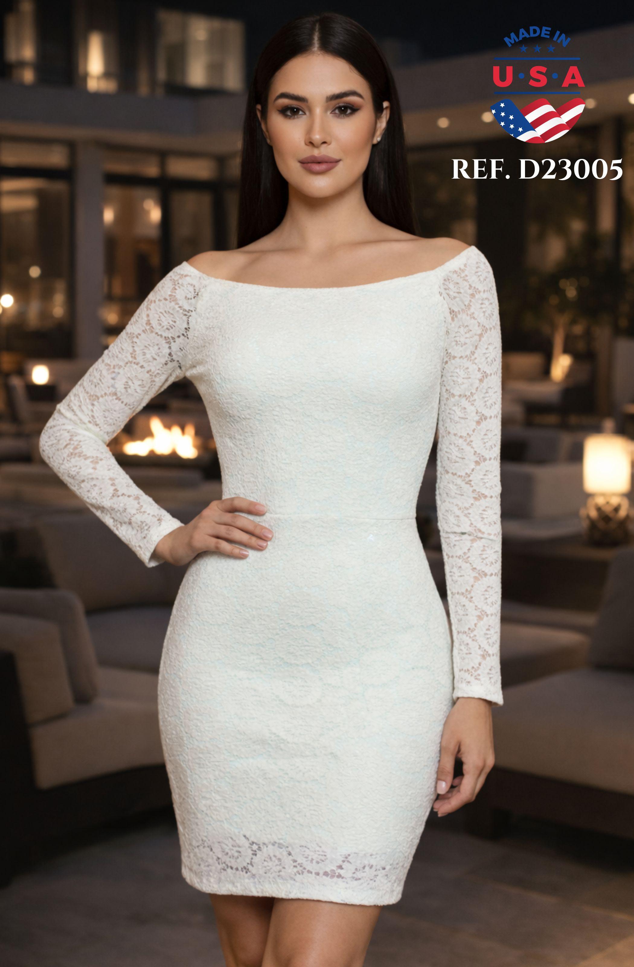 Ref. 003 -D23005 VESTIDO AMERICANO - Ropa Colombiana